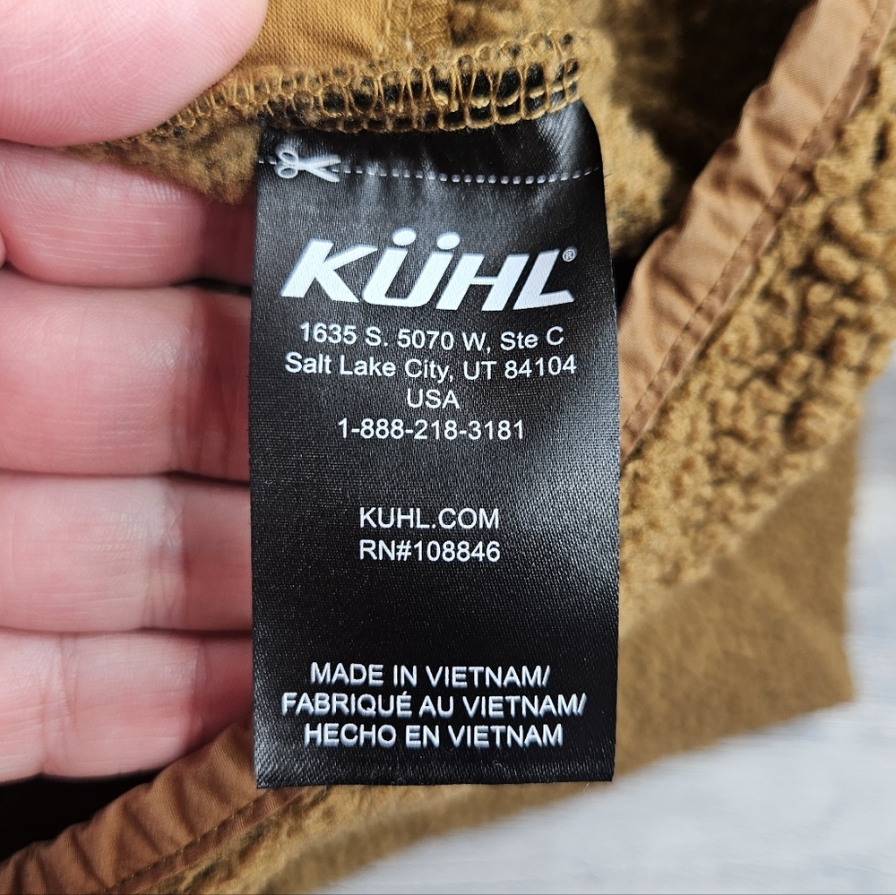 Kuhl Klifton Jacket Women's Medium Brown Fleece Large Snap Closure - Picture 7 of 12